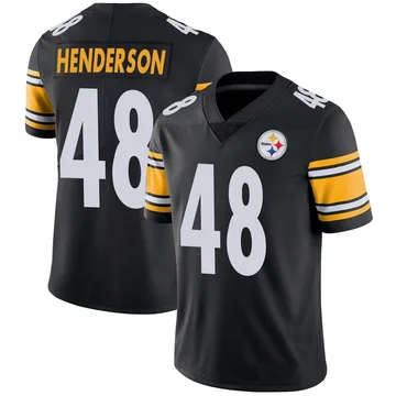 Men's Jack Henderson Pittsburgh Steelers Limited Black Team Color Vapor Untouchable Jersey