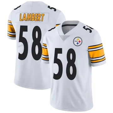 Men's Jack Lambert Pittsburgh Steelers Limited White Vapor Untouchable Jersey