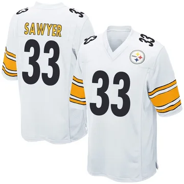 Men's Jack Sawyer Pittsburgh Steelers Game White Jersey