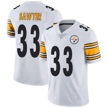 Men's Jack Sawyer Pittsburgh Steelers Limited White Vapor Untouchable Jersey