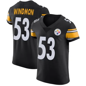 Men's Jacoby Windmon Pittsburgh Steelers Elite Black Team Color Vapor Untouchable Jersey