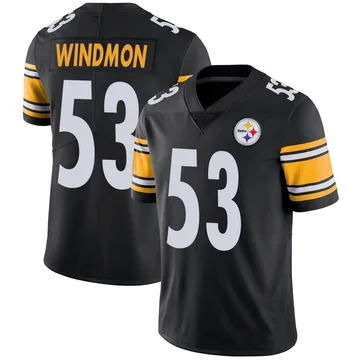 Men's Jacoby Windmon Pittsburgh Steelers Limited Black Team Color Vapor Untouchable Jersey