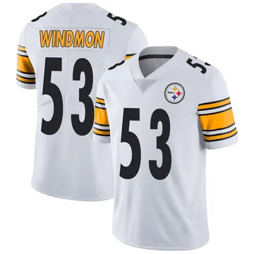 Men's Jacoby Windmon Pittsburgh Steelers Limited White Vapor Untouchable Jersey