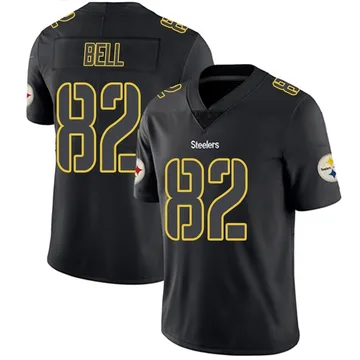 Men's Jaheim Bell Pittsburgh Steelers Limited Black Impact Jersey