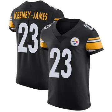 Men's Jakobie Keeney-James Pittsburgh Steelers Elite Black Team Color Vapor Untouchable Jersey