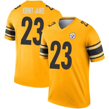 Men's Jakobie Keeney-James Pittsburgh Steelers Legend Gold Inverted Jersey
