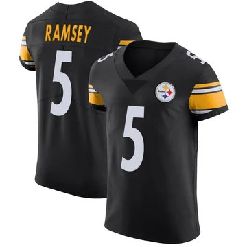 Men's Jalen Ramsey Pittsburgh Steelers Elite Black Team Color Vapor Untouchable Jersey