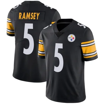 Men's Jalen Ramsey Pittsburgh Steelers Limited Black Team Color Vapor Untouchable Jersey