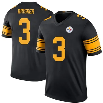 Men's Jaquan Brisker Pittsburgh Steelers Legend Black Color Rush Jersey