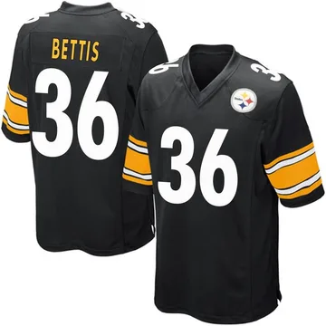 Men's Jerome Bettis Pittsburgh Steelers Game Black Team Color Jersey