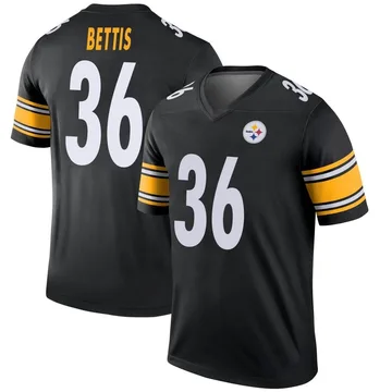 Men's Jerome Bettis Pittsburgh Steelers Legend Black Jersey