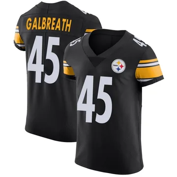 Men's JJ Galbreath Pittsburgh Steelers Elite Black Team Color Vapor Untouchable Jersey