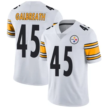 Men's JJ Galbreath Pittsburgh Steelers Limited White Vapor Untouchable Jersey