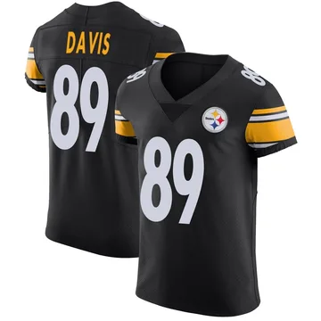 Men's Joaquin Davis Pittsburgh Steelers Elite Black Team Color Vapor Untouchable Jersey