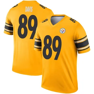 Men's Joaquin Davis Pittsburgh Steelers Legend Gold Inverted Jersey