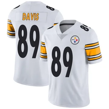 Men's Joaquin Davis Pittsburgh Steelers Limited White Vapor Untouchable Jersey