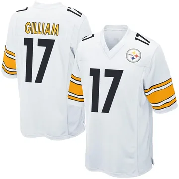 Men's Joe Gilliam Pittsburgh Steelers Game White Jersey