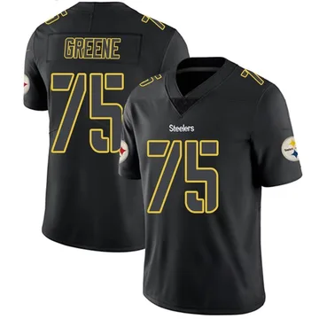 Men's Joe Greene Pittsburgh Steelers Limited Black Impact Jersey