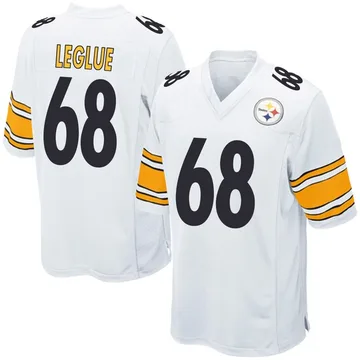 Men's John Leglue Pittsburgh Steelers Game White Jersey