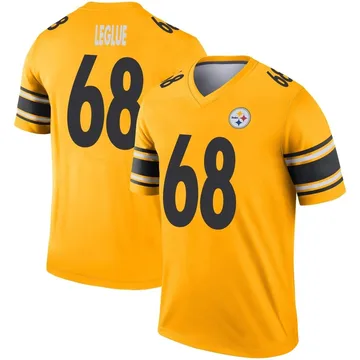 Men's John Leglue Pittsburgh Steelers Legend Gold Inverted Jersey