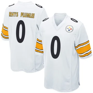 Men's John Rhys Plumlee Pittsburgh Steelers Game White Jersey