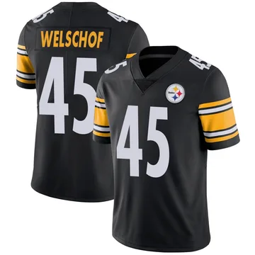 Men's Julius Welschof Pittsburgh Steelers Limited Black Team Color Vapor Untouchable Jersey