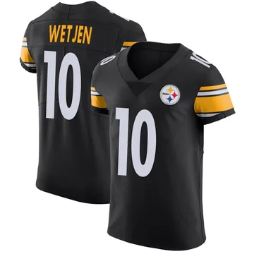 Men's Kaden Wetjen Pittsburgh Steelers Elite Black Team Color Vapor Untouchable Jersey