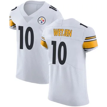 Men's Kaden Wetjen Pittsburgh Steelers Elite White Vapor Untouchable Jersey