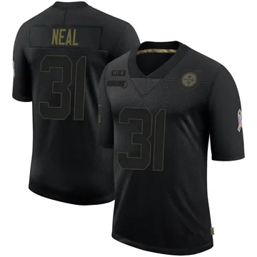 Men's Keanu Neal Pittsburgh Steelers Limited Black 2020 Salute To Service Jersey