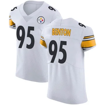 Men's Keeanu Benton Pittsburgh Steelers Elite White Vapor Untouchable Jersey