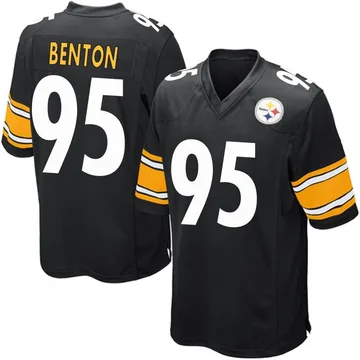 Men's Keeanu Benton Pittsburgh Steelers Game Black Team Color Jersey