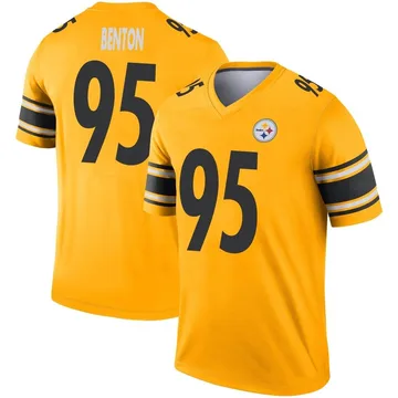 Men's Keeanu Benton Pittsburgh Steelers Legend Gold Inverted Jersey