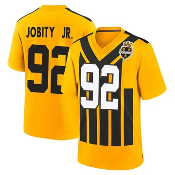 Men's Kevin Jobity Jr. Pittsburgh Steelers Game Gold Alternate 1933 Throwback Jersey
