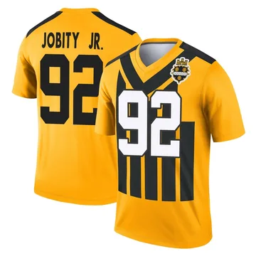 Men's Kevin Jobity Jr. Pittsburgh Steelers Legend Gold Alternate 1933 Throwback Performance Jersey