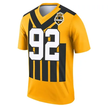 Men's Kevin Jobity Jr. Pittsburgh Steelers Legend Gold Alternate 1933 Throwback Performance Jersey