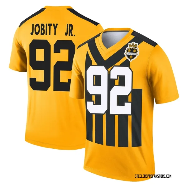 Men's Kevin Jobity Jr. Pittsburgh Steelers Legend Gold Alternate 1933 Throwback Performance Jersey