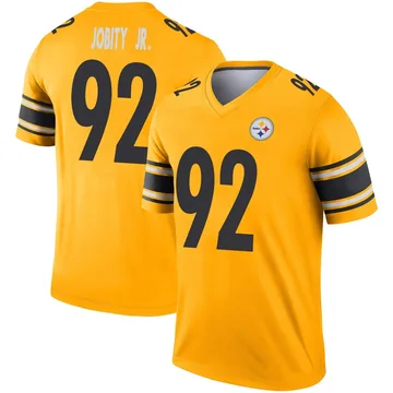 Men's Kevin Jobity Jr. Pittsburgh Steelers Legend Gold Inverted Jersey