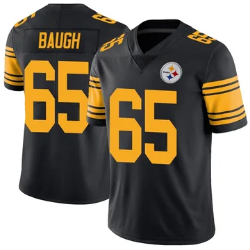 Men's Kyler Baugh Pittsburgh Steelers Limited Black Color Rush Jersey