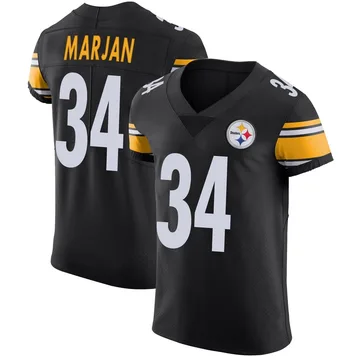 Men's Laith Marjan Pittsburgh Steelers Elite Black Team Color Vapor Untouchable Jersey