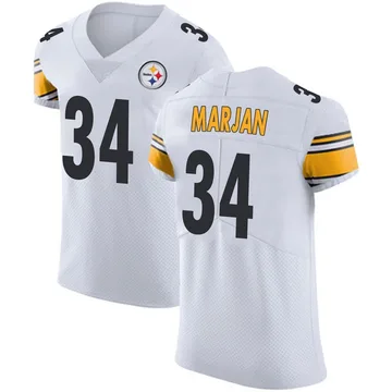 Men's Laith Marjan Pittsburgh Steelers Elite White Vapor Untouchable Jersey
