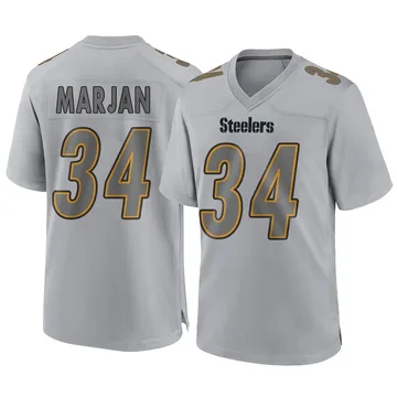 Men's Laith Marjan Pittsburgh Steelers Game Gray Atmosphere Fashion Jersey