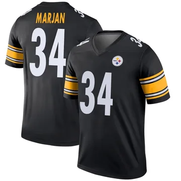 Men's Laith Marjan Pittsburgh Steelers Legend Black Jersey
