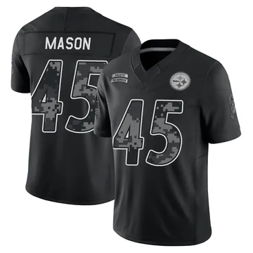 Men's Lance Mason Pittsburgh Steelers Limited Black 2026 Salute to Service Stitched Jersey