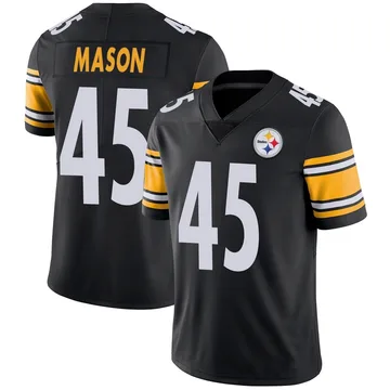 Men's Lance Mason Pittsburgh Steelers Limited Black Team Color Vapor Untouchable Jersey