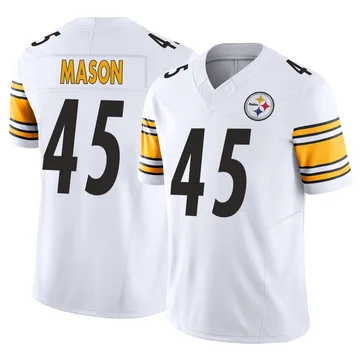 Men's Lance Mason Pittsburgh Steelers Limited White Vapor F.U.S.E. Jersey