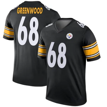 Men's L.C. Greenwood Pittsburgh Steelers Legend Black Jersey