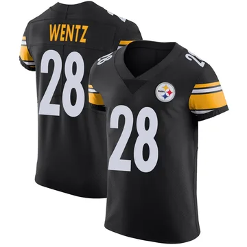 Men's Levi Wentz Pittsburgh Steelers Elite Black Team Color Vapor Untouchable Jersey