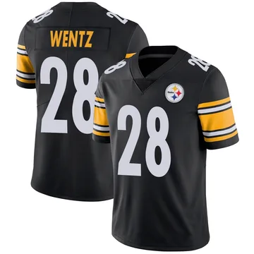 Men's Levi Wentz Pittsburgh Steelers Limited Black Team Color Vapor Untouchable Jersey