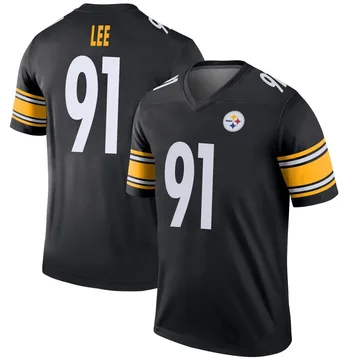 Men's Logan Lee Pittsburgh Steelers Legend Black Jersey