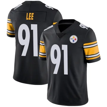 Men's Logan Lee Pittsburgh Steelers Limited Black Team Color Vapor Untouchable Jersey